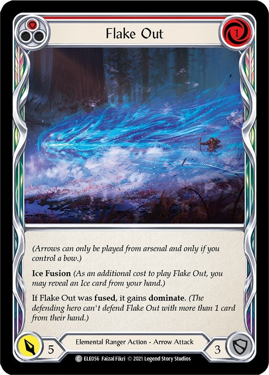 Flake Out (Red) (56) [ELE] - Flesh and Blood TCG Single