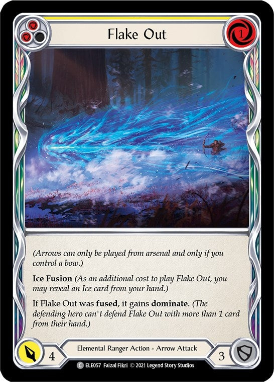 Flake Out (Yellow) (57) [ELE] - Flesh and Blood TCG Single