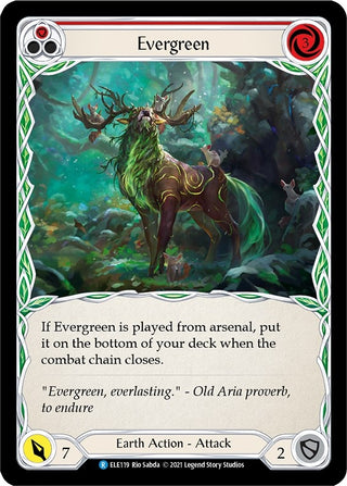 Evergreen (Red) (119) [ELE] - Flesh and Blood TCG Single