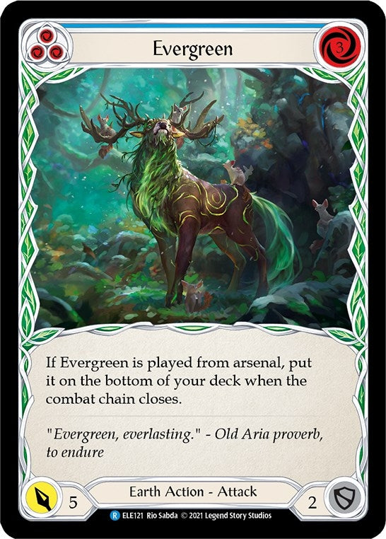 Evergreen (Blue) (121) [ELE] - Flesh and Blood TCG Single