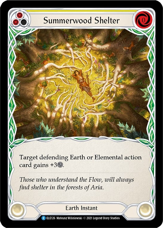 Summerwood Shelter (Yellow) (126) [ELE] - Flesh and Blood TCG Single
