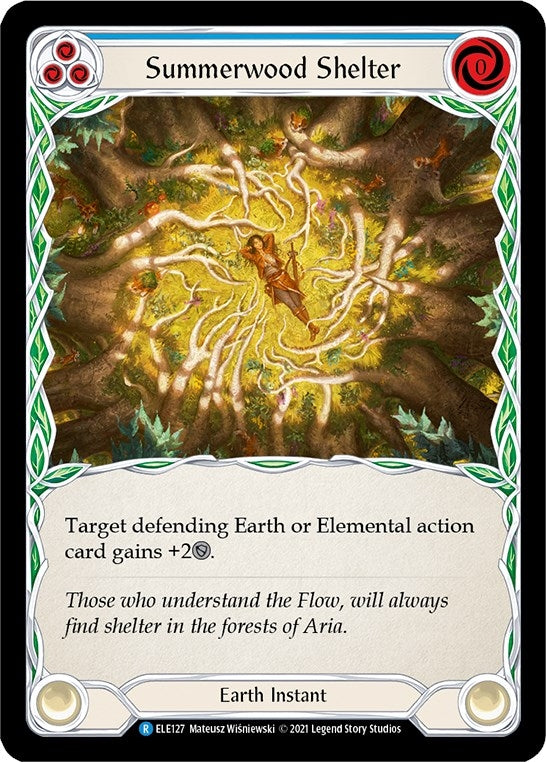 Summerwood Shelter (Blue) (127) [ELE] - Flesh and Blood TCG Single