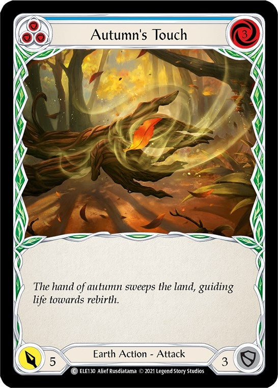 Autumn’s Touch (Blue) (130) [ELE] - Flesh and Blood TCG Single