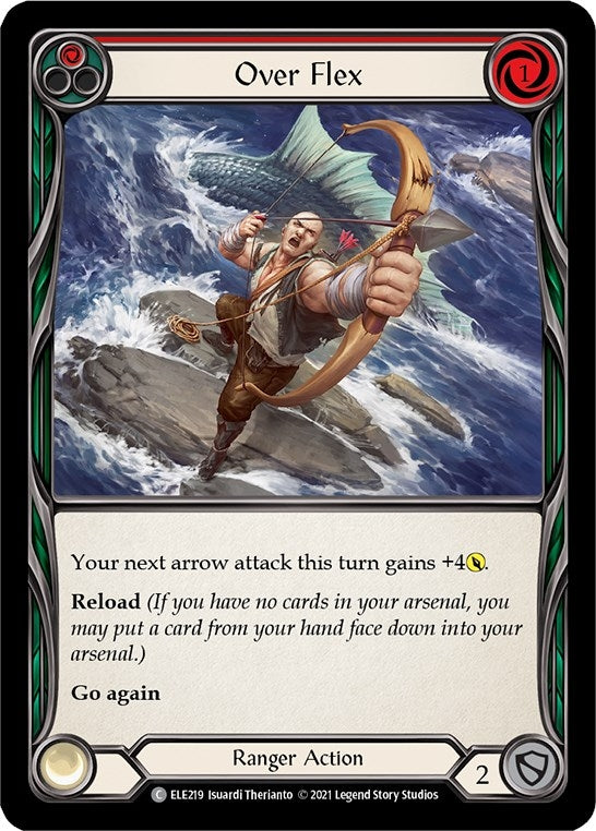 Over Flex (Red) (219) [ELE] - Flesh and Blood TCG Single