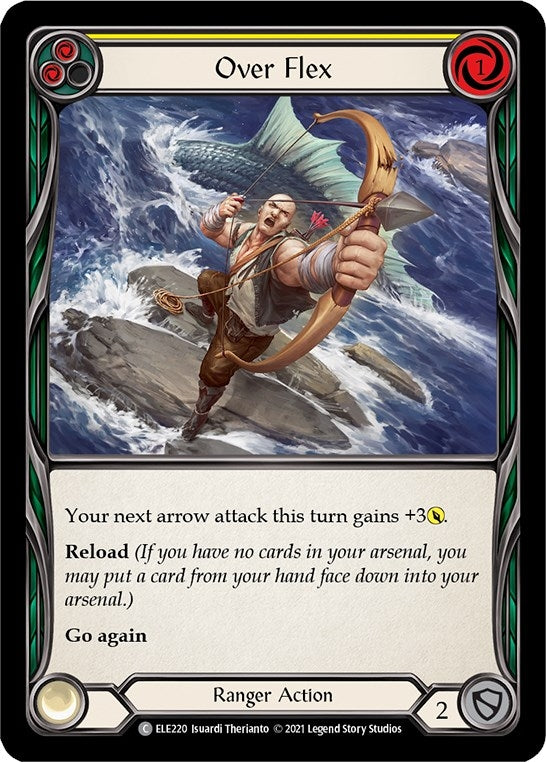 Over Flex (Yellow) (220) [ELE] - Flesh and Blood TCG Single