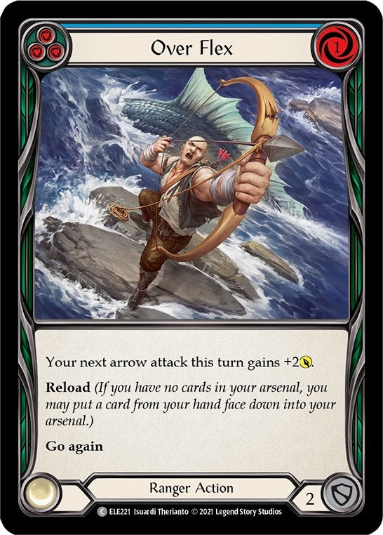 Over Flex (Blue) (221) [ELE] - Flesh and Blood TCG Single