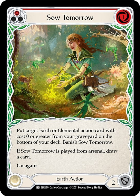 Sow Tomorrow (Red) (140) [ELE] - Flesh and Blood TCG Single