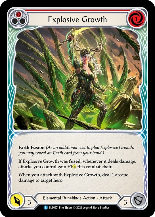 Explosive Growth (Red) (67) [ELE] - Flesh and Blood TCG Single