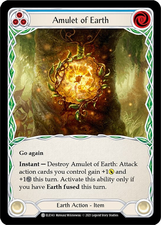 Amulet of Earth (143) [ELE] - Flesh and Blood TCG Single