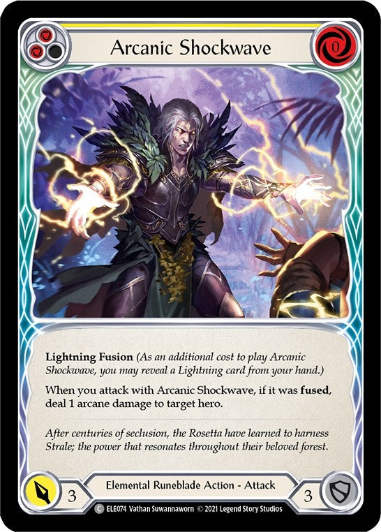 Arcanic Shockwave (Yellow) (74) [ELE] - Flesh and Blood TCG Single