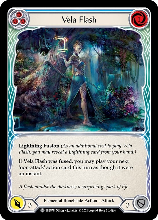Vela Flash (Blue) (78) [ELE] - Flesh and Blood TCG Single