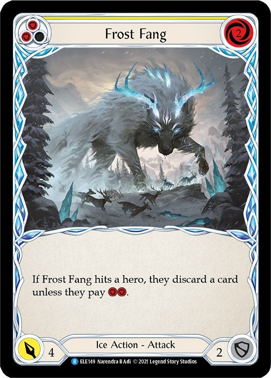 Frost Fang (Yellow) (149) [ELE] - Flesh and Blood TCG Single