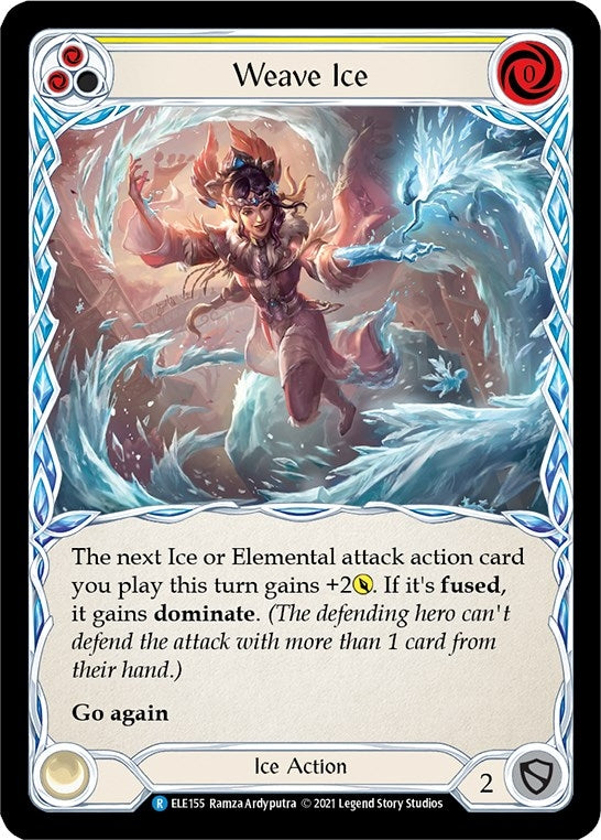 Weave Ice (Yellow) (155) [ELE] - Flesh and Blood TCG Single