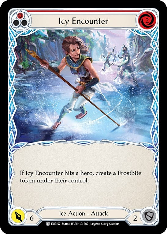Icy Encounter (Red) (157) [ELE] - Flesh and Blood TCG Single