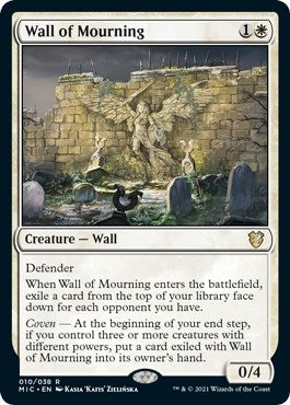 Wall of Mourning (10) [MIC] - MTG Single