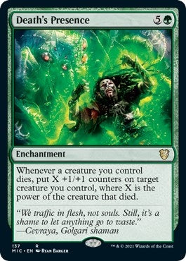 Death’s Presence (137) [MIC] - MTG Single