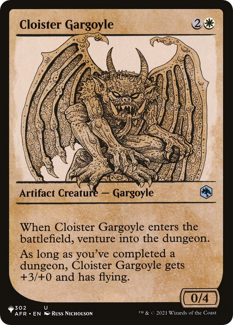 Cloister Gargoyle (Showcase) (302) [LIST] - MTG Single