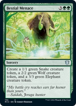 Bestial Menace (134) [MIC] - MTG Single
