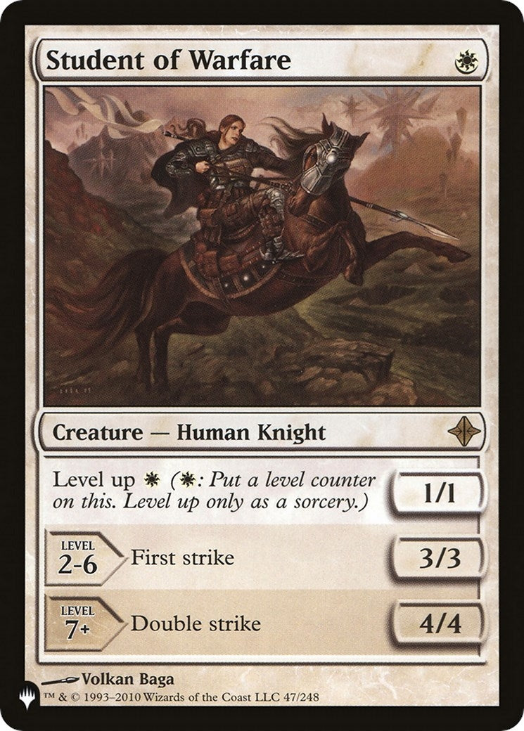 Student of Warfare (47) [LIST] - MTG Single