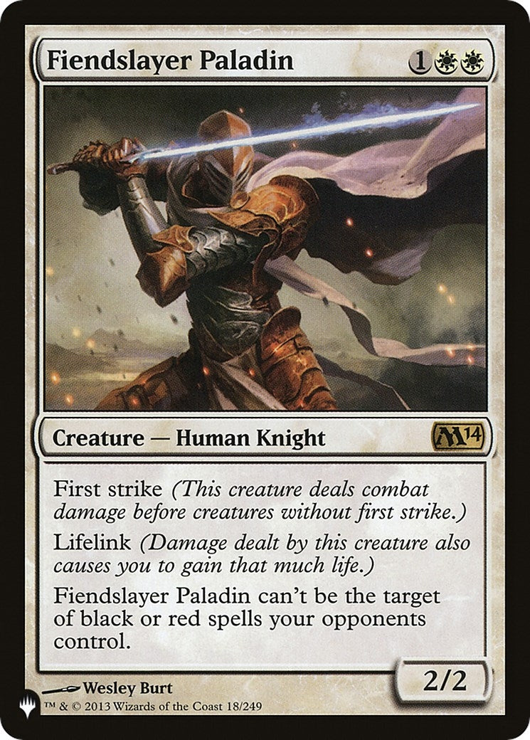 Fiendslayer Paladin (18) [LIST] - MTG Single