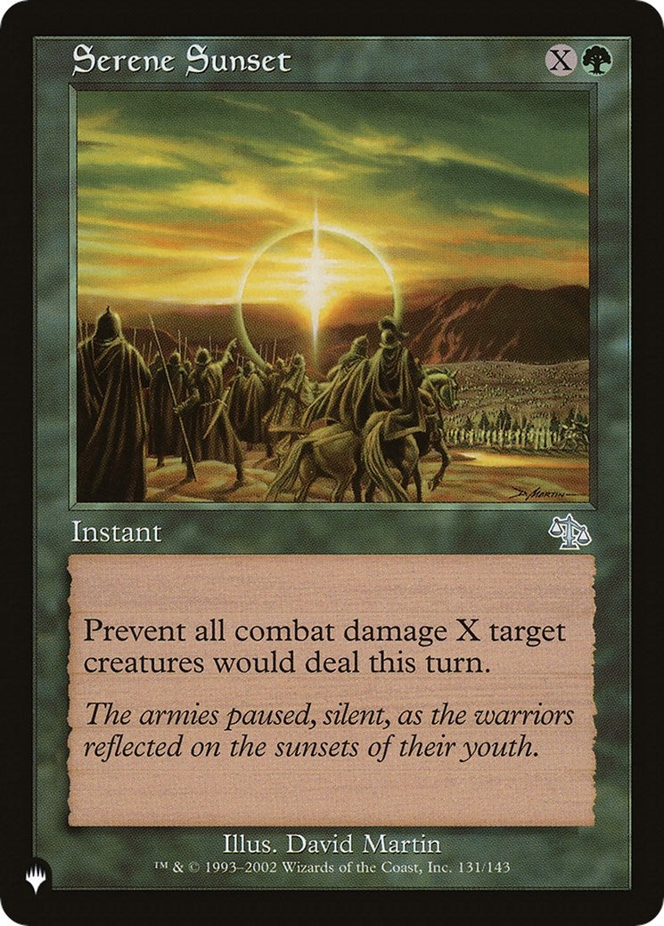Serene Sunset (131) [LIST] - MTG Single