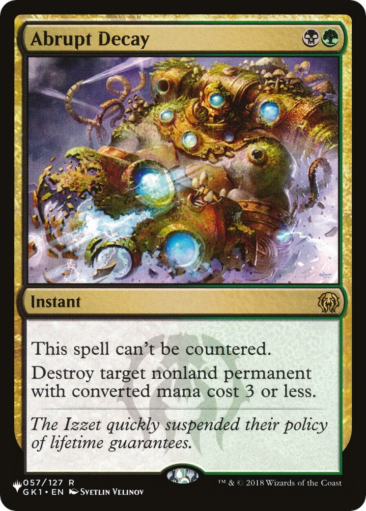 Abrupt Decay (57) [LIST] - MTG Single