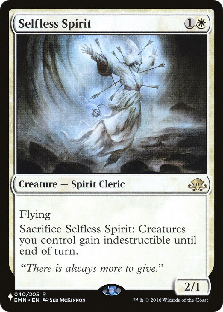 Selfless Spirit (40) [LIST] - MTG Single