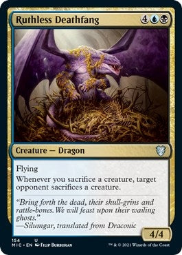 Ruthless Deathfang (154) [MIC] - MTG Single