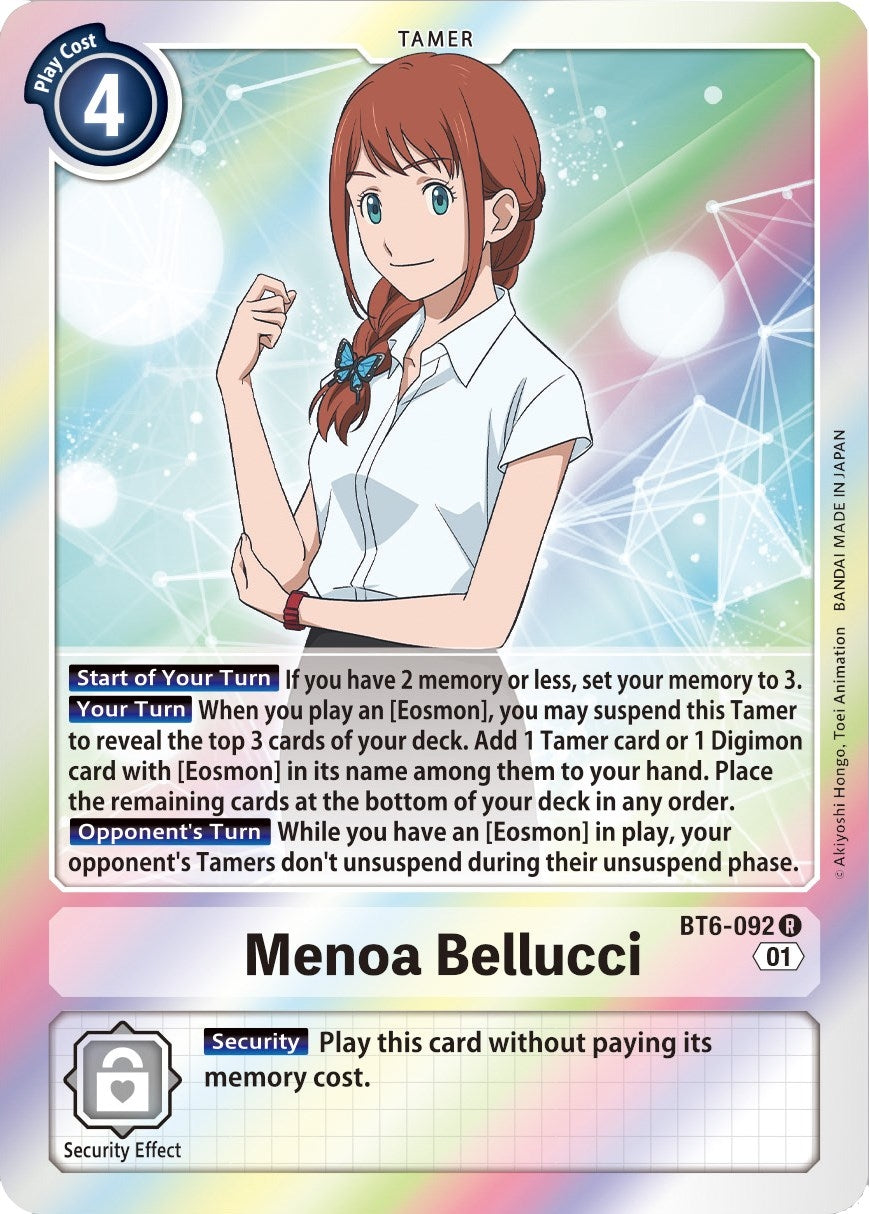 Menoa Bellucci (6092) [BT06] - Digimon Card Game Single