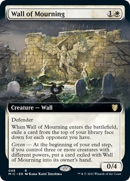 Wall of Mourning (Extended Art) (48) [MIC] - MTG Single