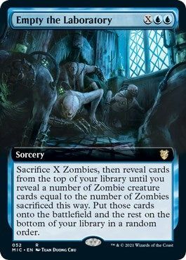 Empty the Laboratory (Extended Art) (52) [MIC] - MTG Single