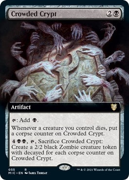 Crowded Crypt (Extended Art) (55) [MIC] - MTG Single