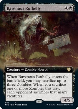 Ravenous Rotbelly (Extended Art) (60) [MIC] - MTG Single
