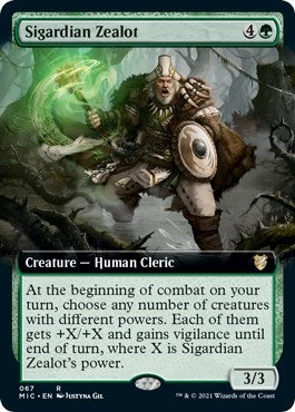 Sigardian Zealot (Extended Art) (67) [MIC] - MTG Single