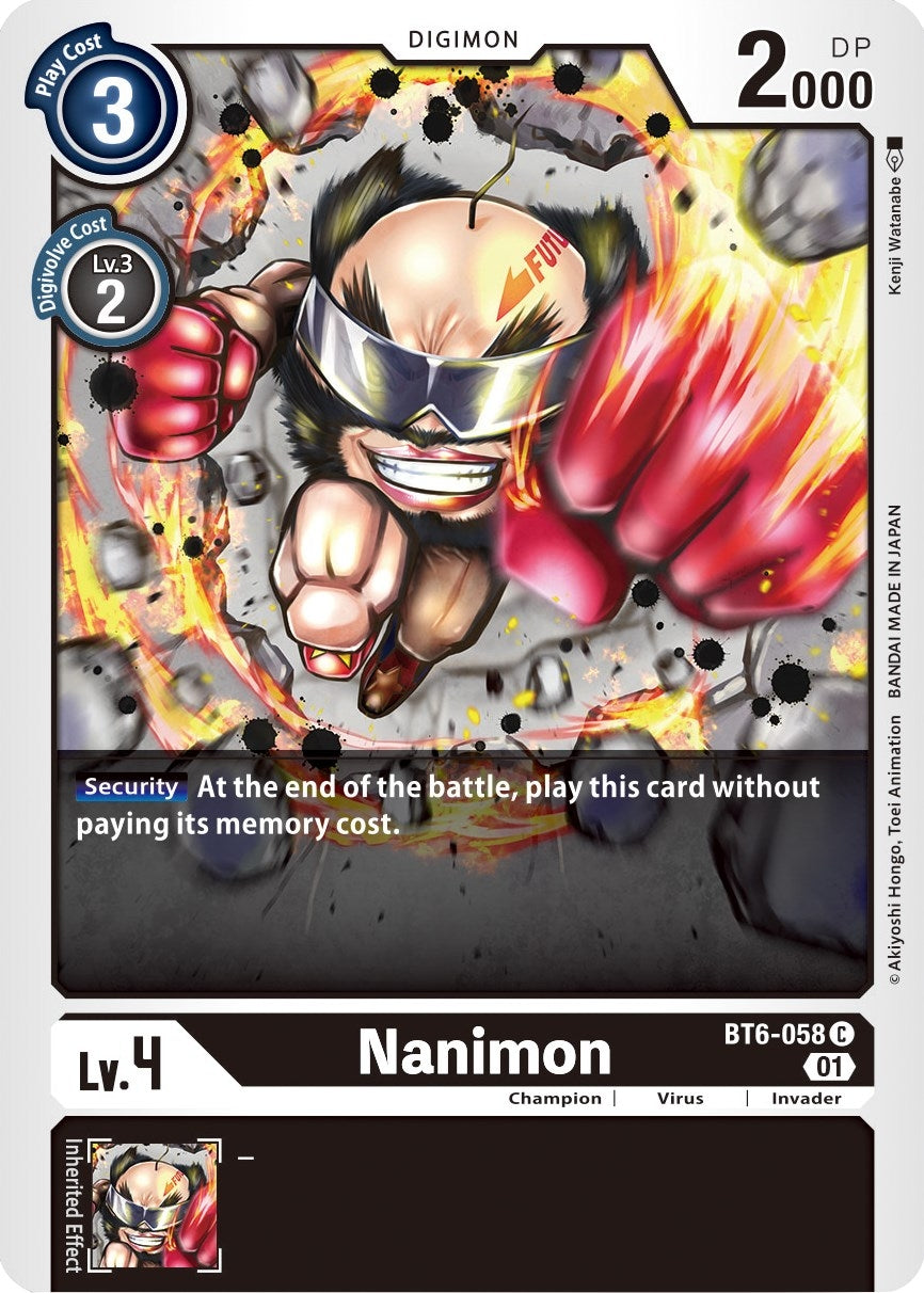 Nanimon (6058) [BT06] - Digimon Card Game Single