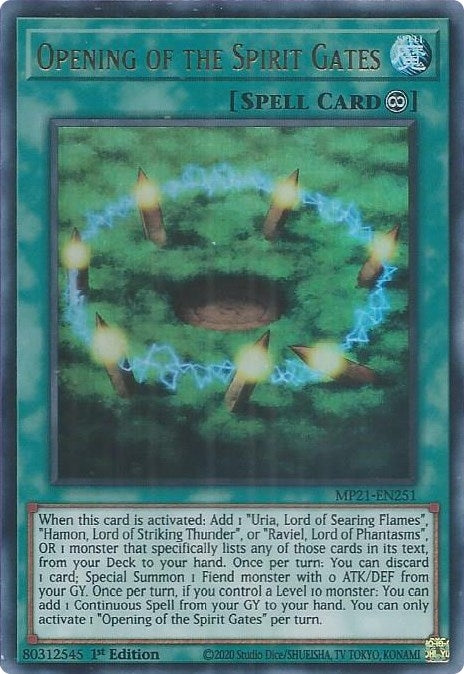 Opening of the Spirit Gates (21251) (MP21) - YuGiOh Single