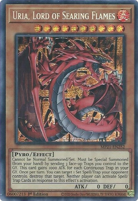 Uria Lord of Searing Flames (21252) (MP21) - YuGiOh Single