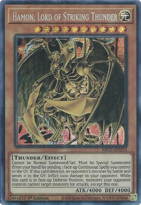 Hamon Lord of Striking Thunder (21253) (MP21) - YuGiOh Single