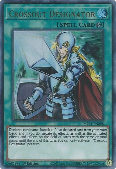 Crossout Designator (21258) (MP21) - YuGiOh Single