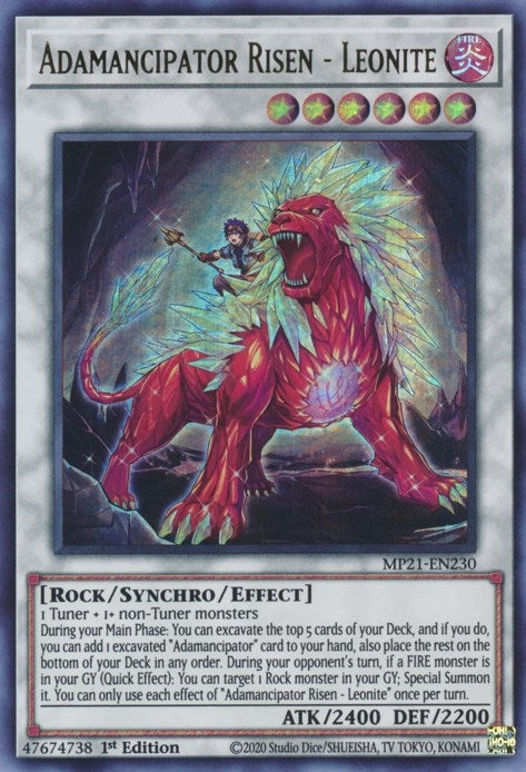 Adamancipator Risen - Leonite (21230) (MP21) - YuGiOh Single