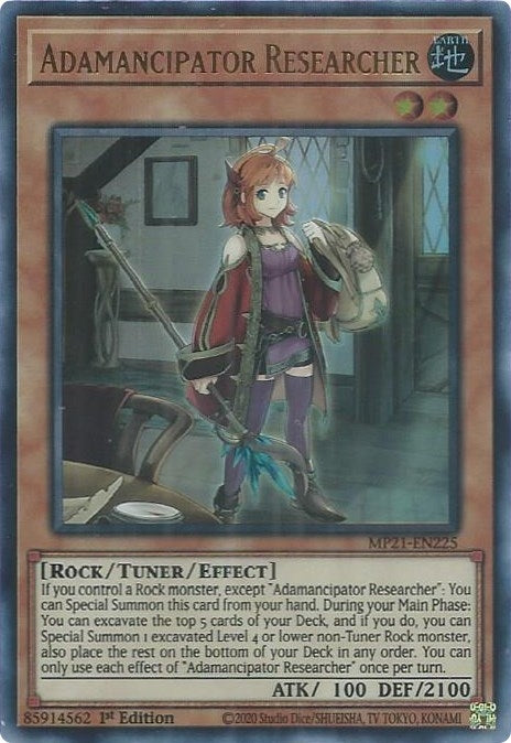 Adamancipator Researcher (21225) (MP21) - YuGiOh Single