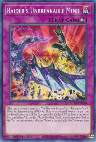 Raider’s Unbreakable Mind (21210) (MP21) - YuGiOh Single