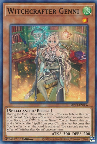 Witchcrafter Genni (21006) (MP21) - YuGiOh Single