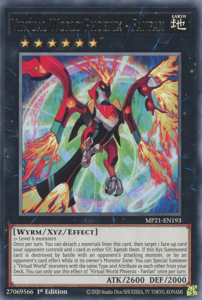Virtual World Phoenix - Fanfan (21193) (MP21) - YuGiOh Single