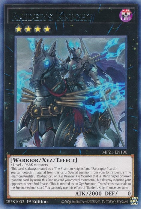 Raider’s Knight (21190) (MP21) - YuGiOh Single