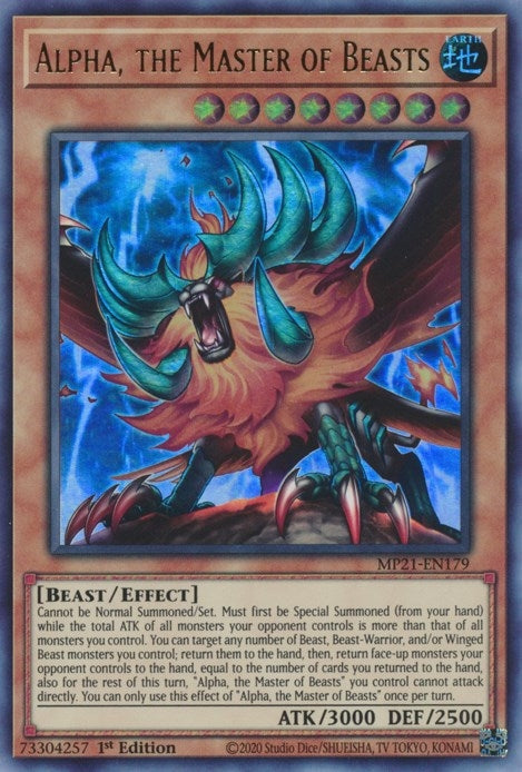 Alpha the Master of Beasts (21179) (MP21) - YuGiOh Single