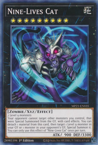 Nine-Lives Cat (21035) (MP21) - YuGiOh Single