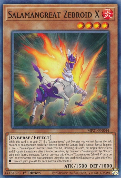Salamangreat Zebroid X (21044) (MP21) - YuGiOh Single
