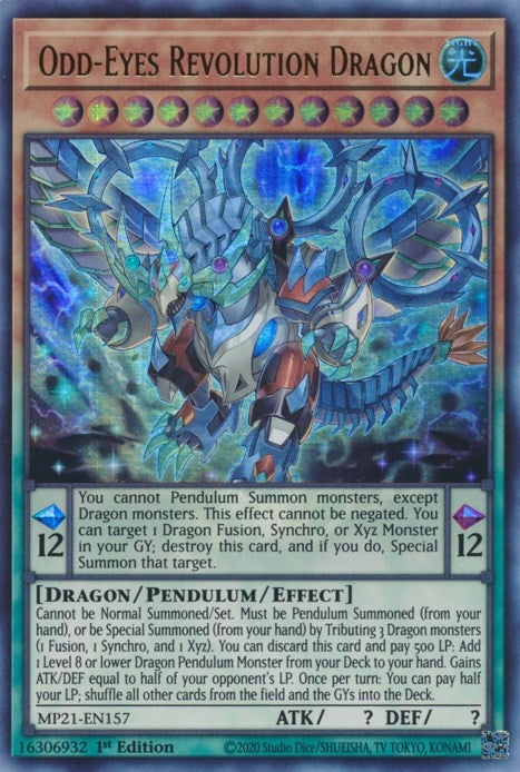 Odd-Eyes Revolution Dragon (21157) (MP21) - YuGiOh Single