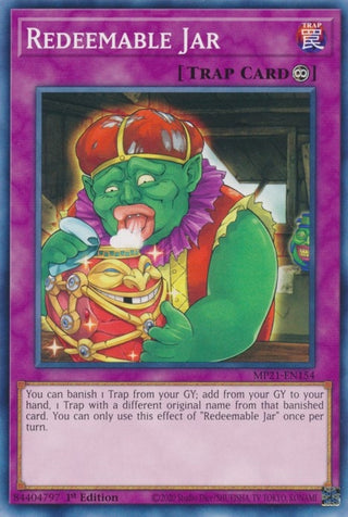 Redeemable Jar (21154) (MP21) - YuGiOh Single